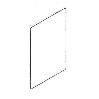 Norcold Refrigerator Door Panel Black 302311710 - N6D302311710