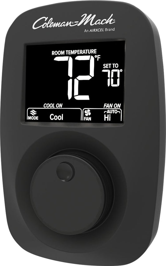 Coleman 9420-381 Heat/Cool Wall Thermostat - Digital, Black - C7W9420381