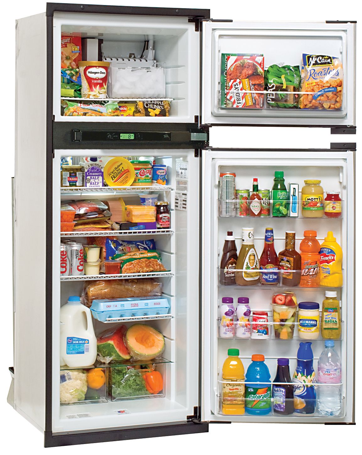 Norcold NA8LXFR Dual Compartment 2 Door Refrigerator With Freezer - N6DNA8LXFR